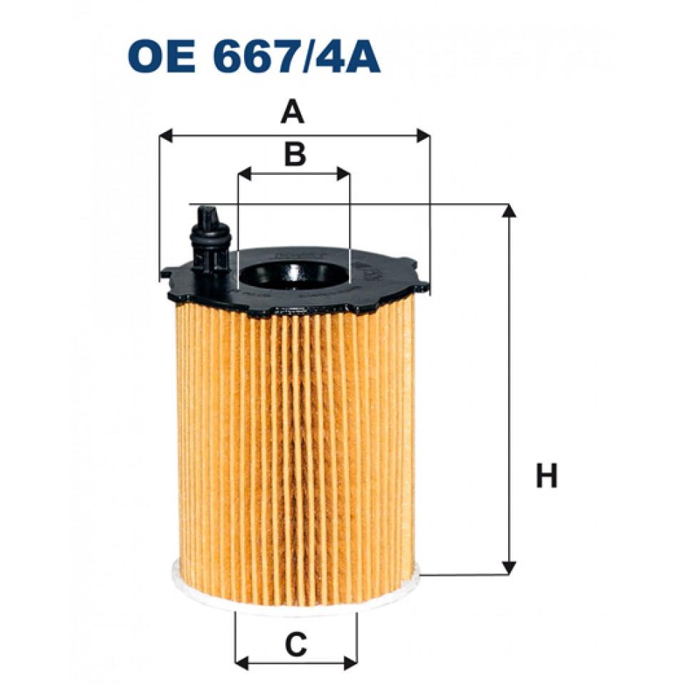 	 (OE667.4A) YAĞ FİLTRESİ P208-P301-P308-P508-P2008-PARTNER-BERLINGO-C3-C4-DS3-DS4-DS5-JUMPY 1.6HDİ